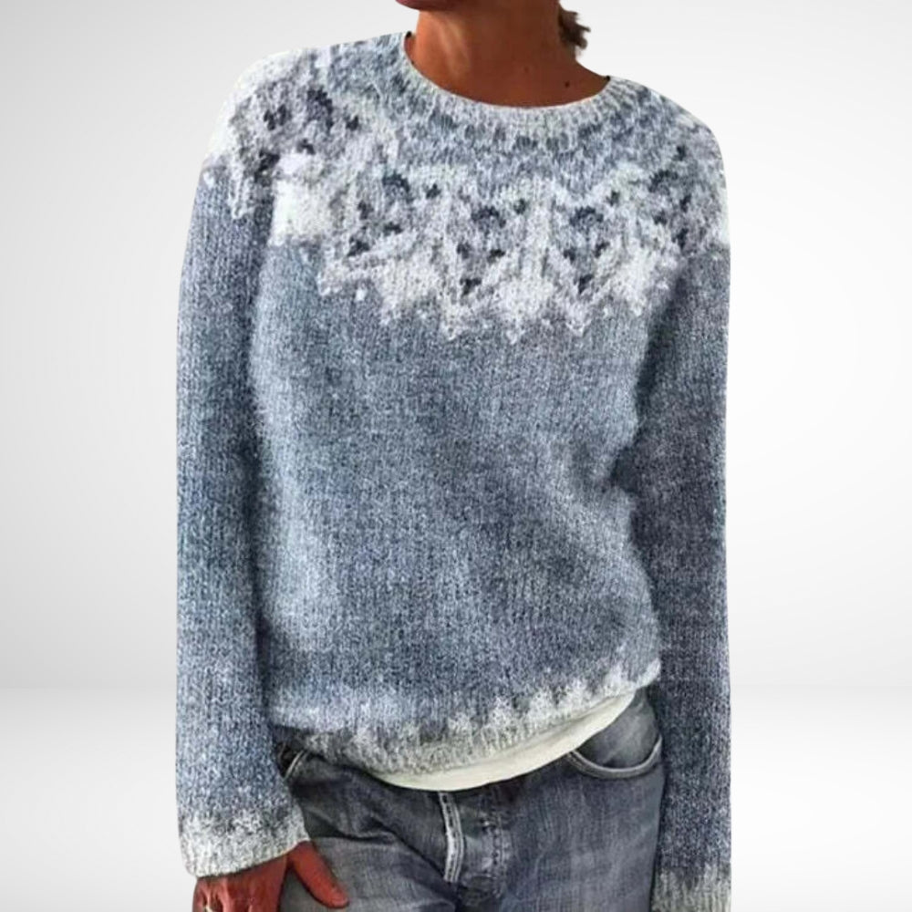 Francine | Knitted jumper with wolf motif