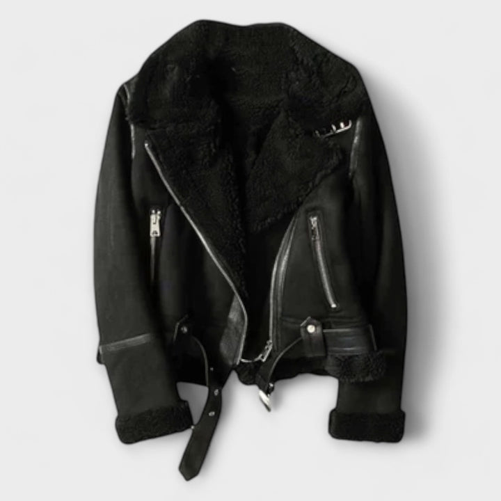 Stella | Shearling Aviator Jacket