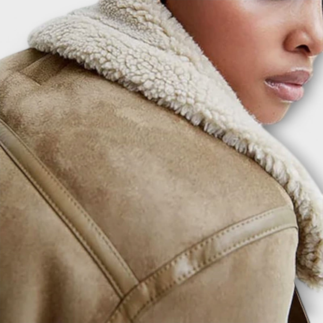 Stella | Shearling Aviator Jacket