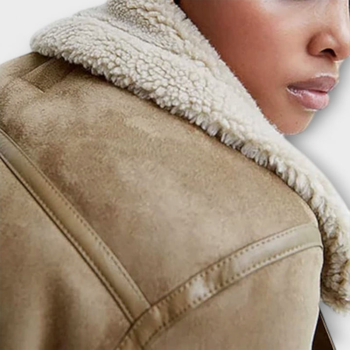 Stella | Shearling Aviator Jacket