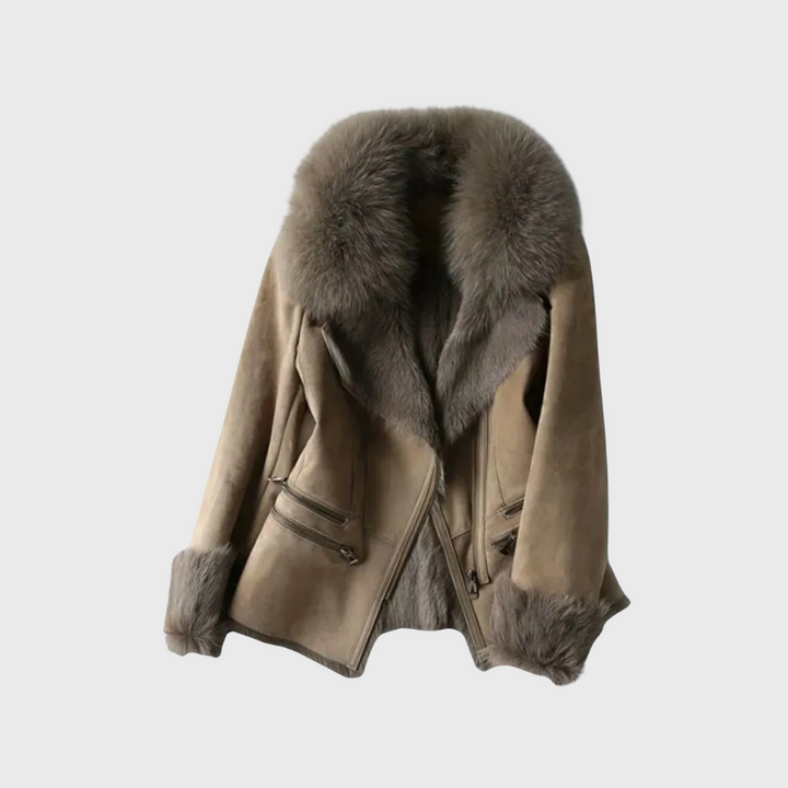 Amelia | Shearling Leather Jacket