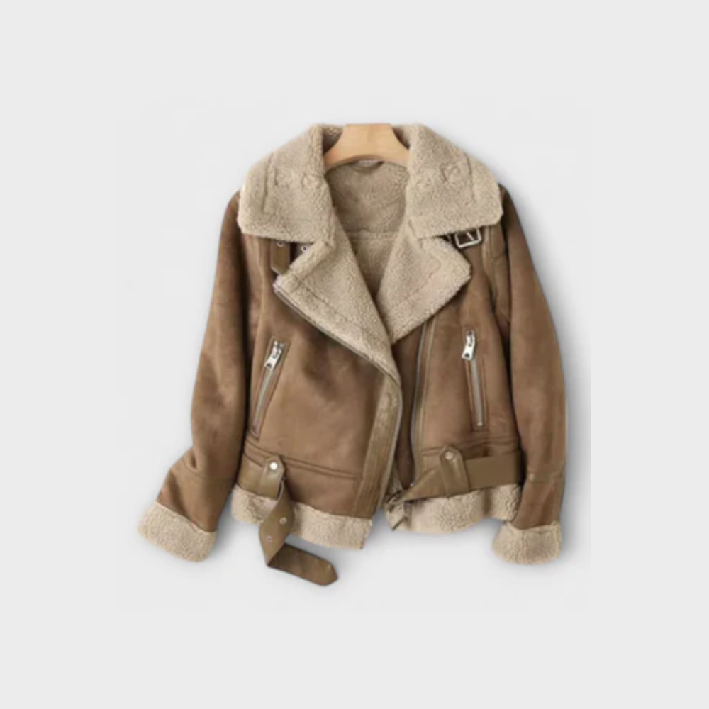 Stella | Shearling Aviator Jacket