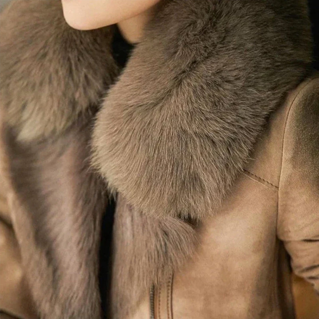 Amelia | Shearling Leather Jacket