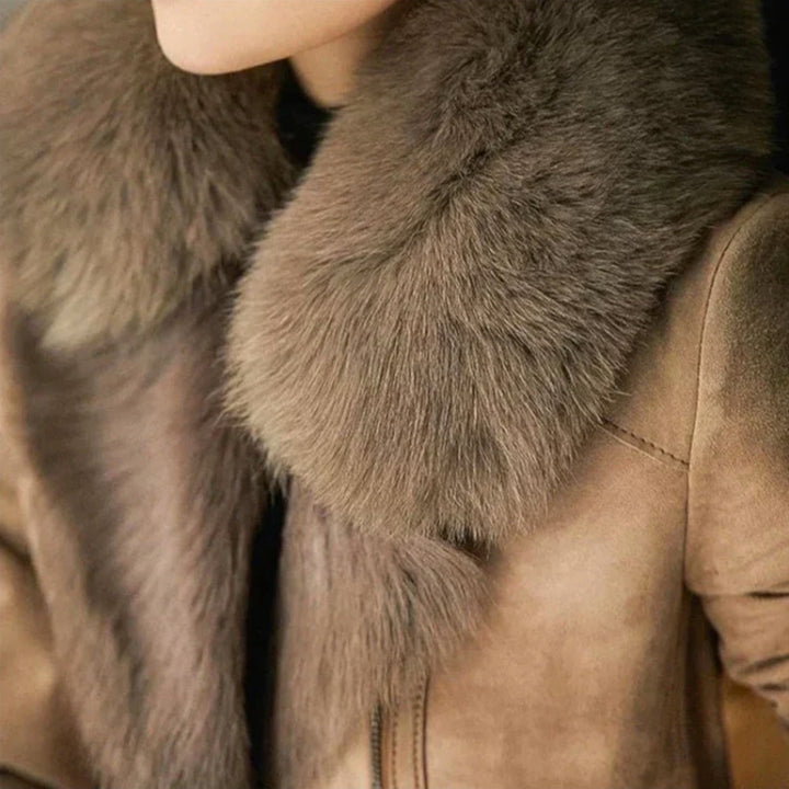 Amelia | Shearling Leather Jacket
