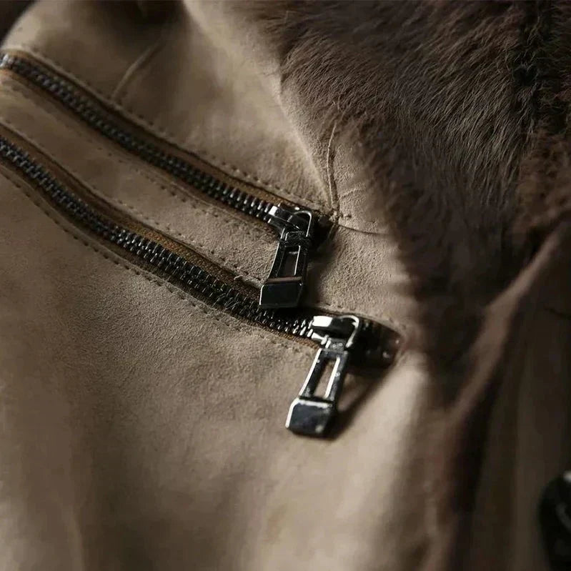 Amelia | Shearling Leather Jacket