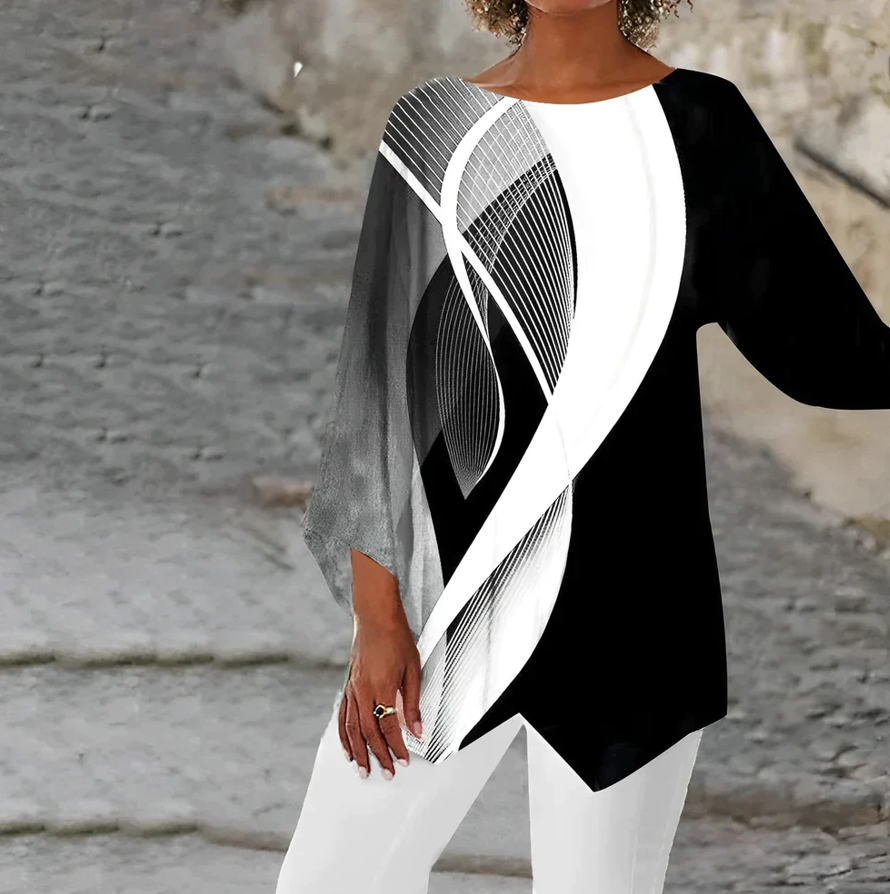 Milana | Black & White Tunic