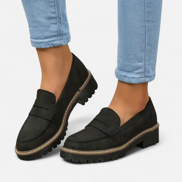 Alise | Faux Suede Moccasins