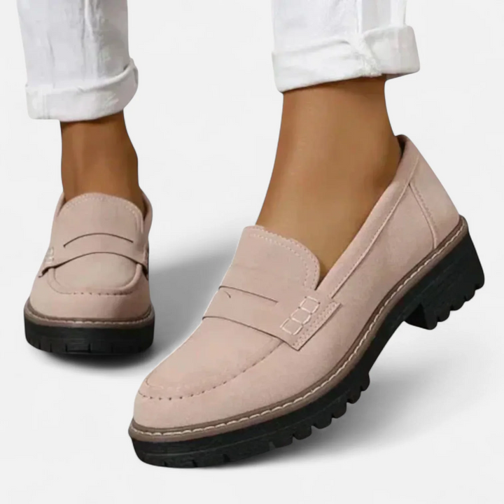 Alise | Faux Suede Moccasins
