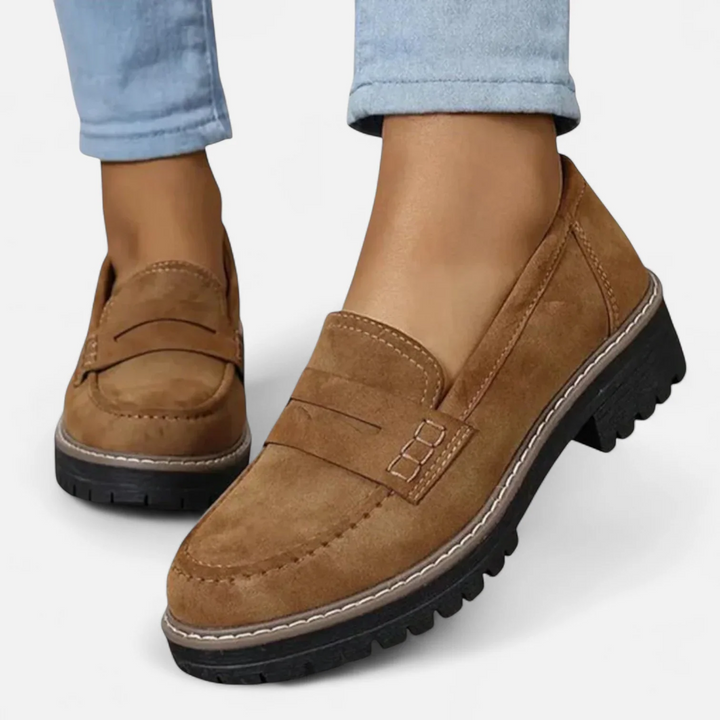 Alise | Faux Suede Moccasins