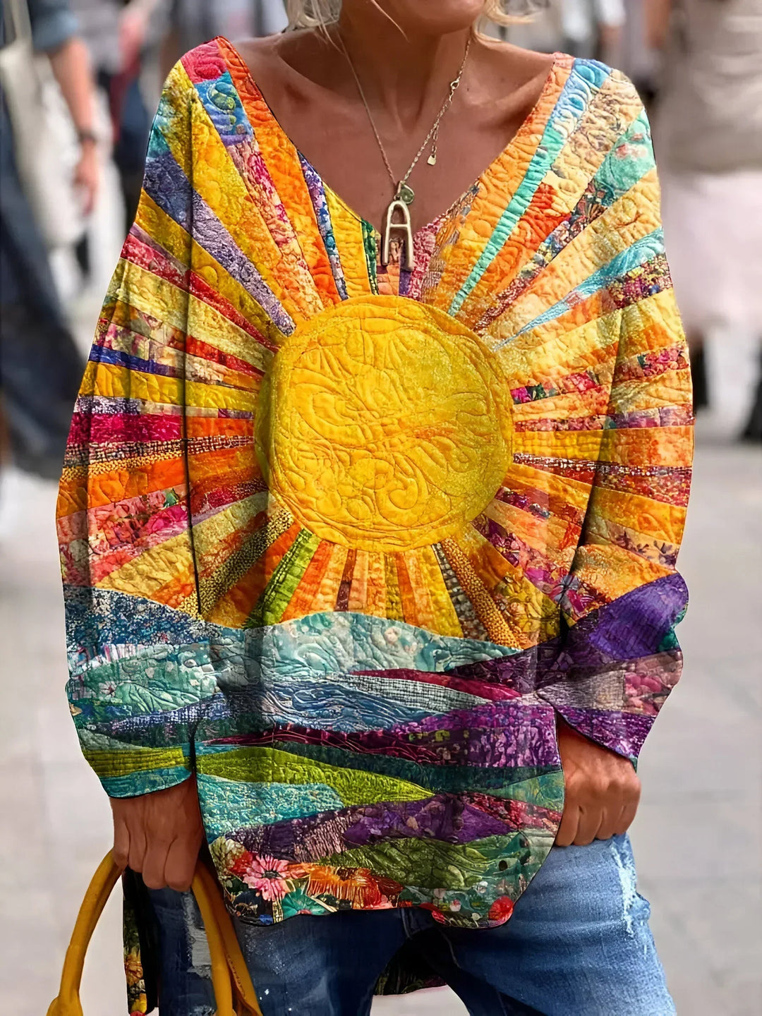 Camilla | Graphic Sunrise Sweater
