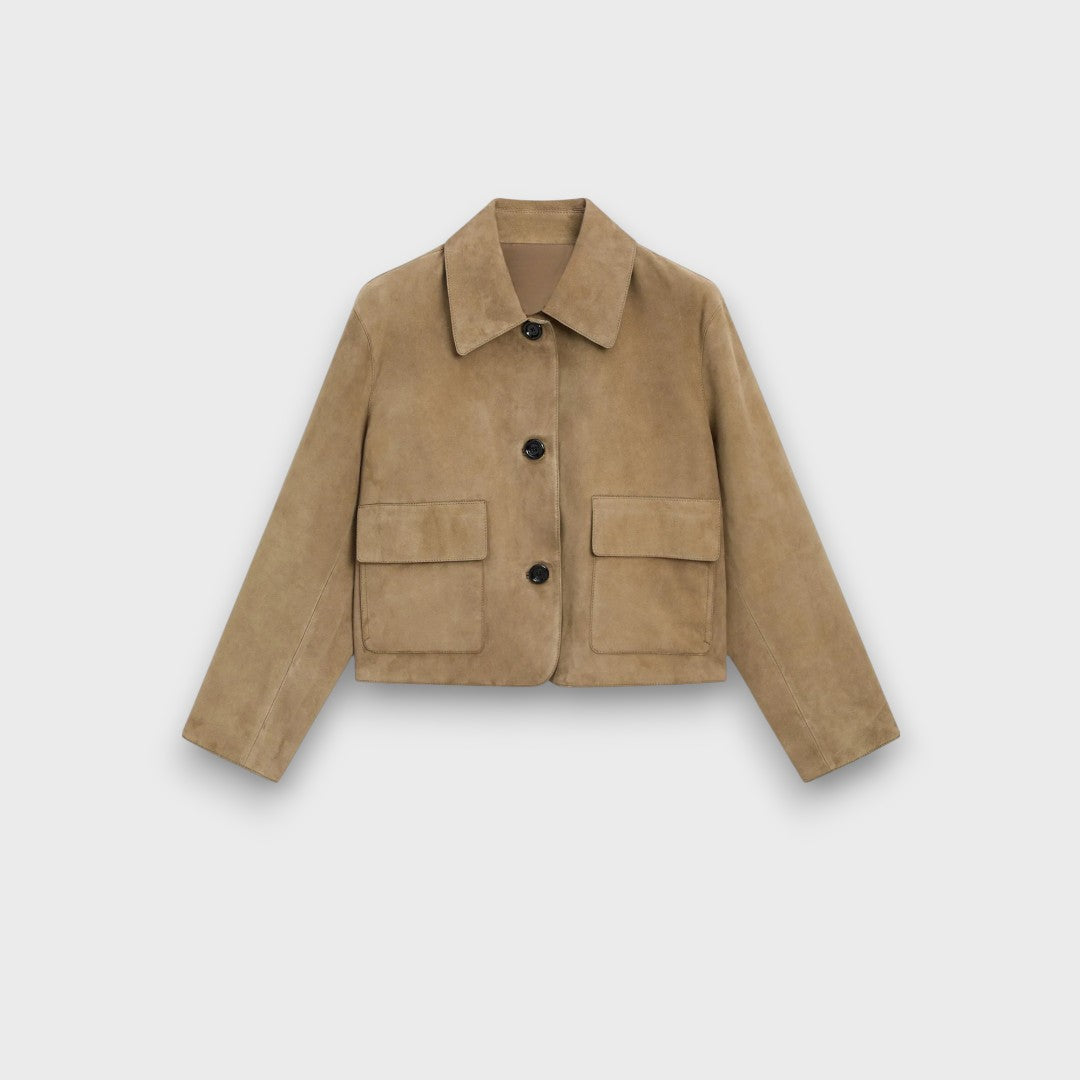Julisse | Elegant Suede Jacket with Classic Cut