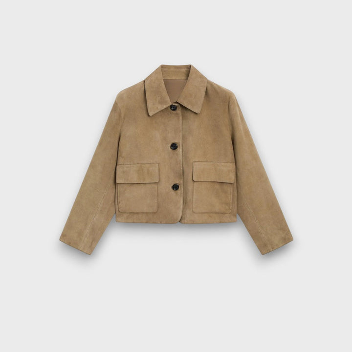 Julisse | Elegant Suede Jacket with Classic Cut