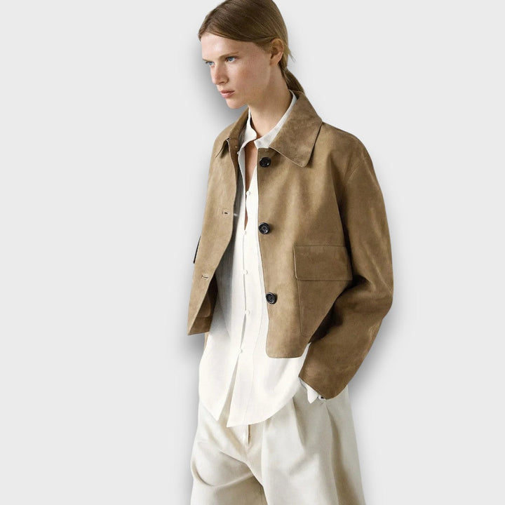 Julisse | Elegant Suede Jacket with Classic Cut