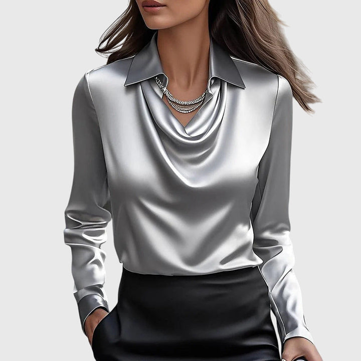 Clarissa | Chic satin blouse