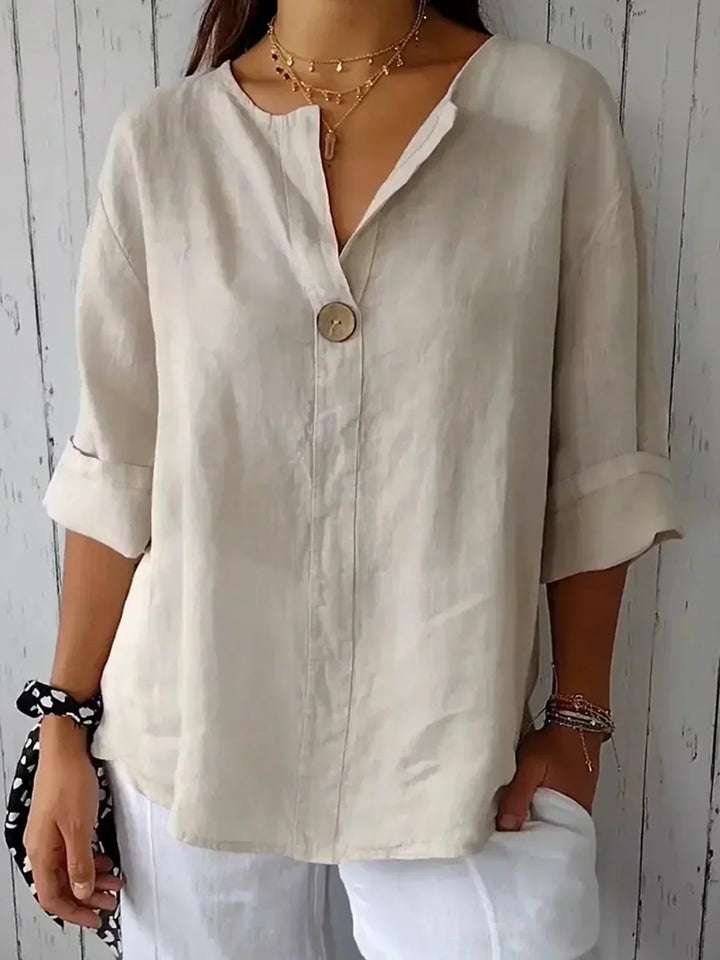 Mary-Jane | Relaxed V-Neck Top