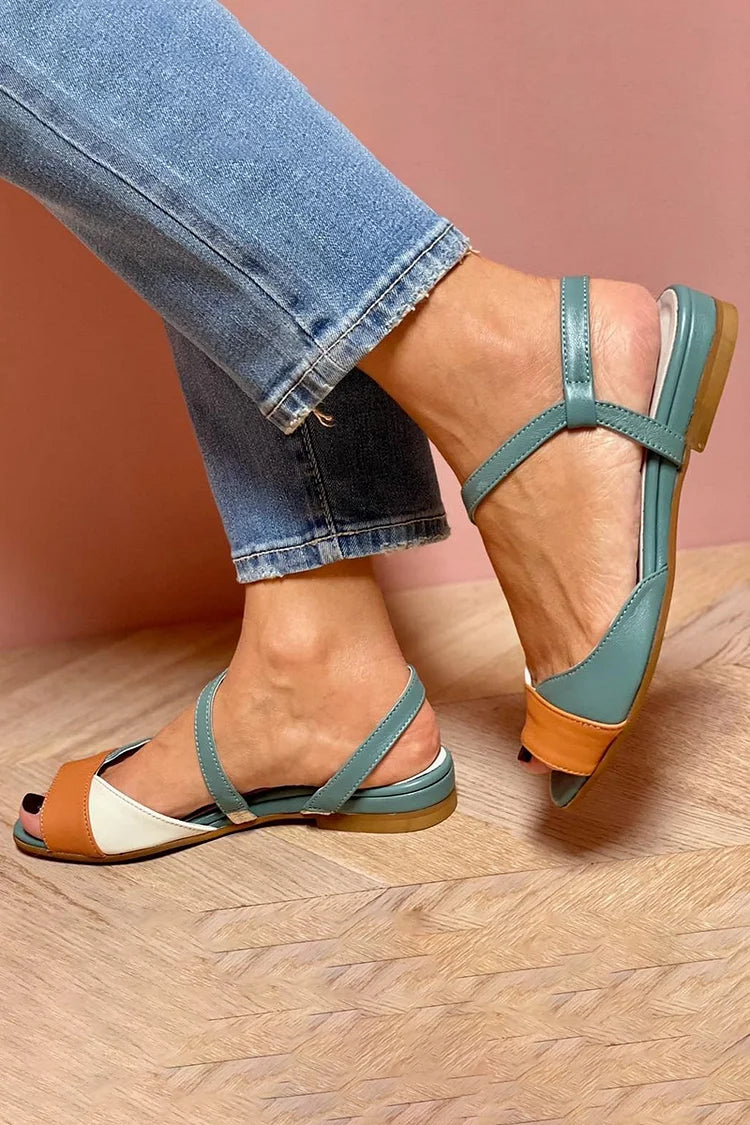 Mariska | Color-Block Open-Toe Sandals