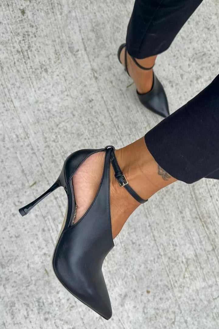 Clarisse | Pointed-Toe Pumps with Strap