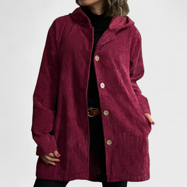 Elara | Corduroy Hooded Jacket