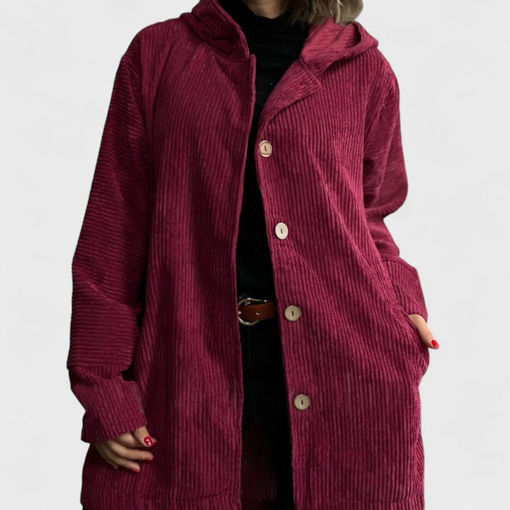Elara | Corduroy Hooded Jacket