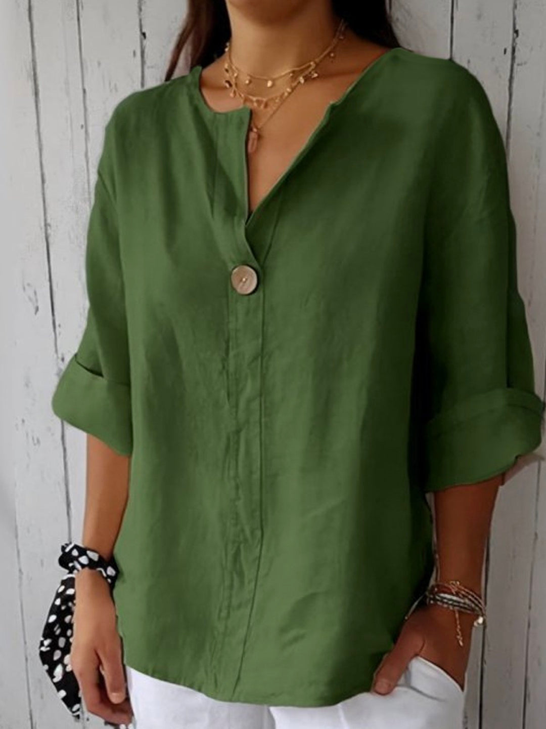 Mary-Jane | Relaxed V-Neck Top