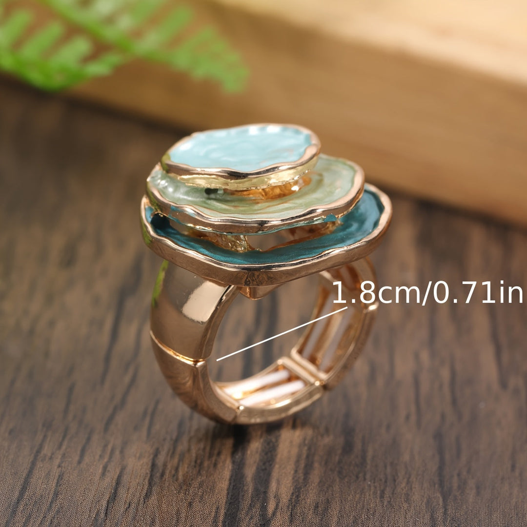 Luna | Boho Triple-Layer Enamel Ring