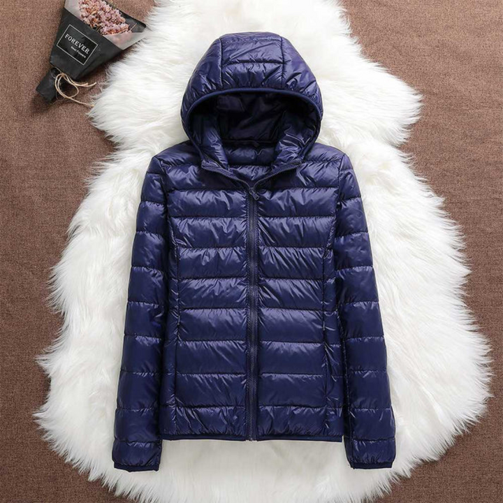 Doloris Lined Mid-Coat  | Dark Blue