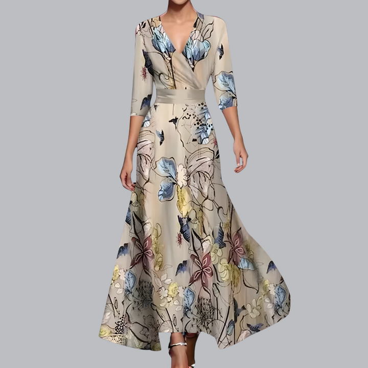 Genevieve | Elegant Floral Dress for Confident Appearances