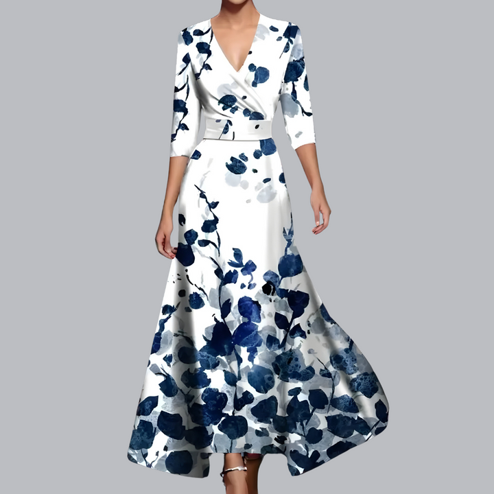 Genevieve | Elegant Floral Dress for Confident Appearances