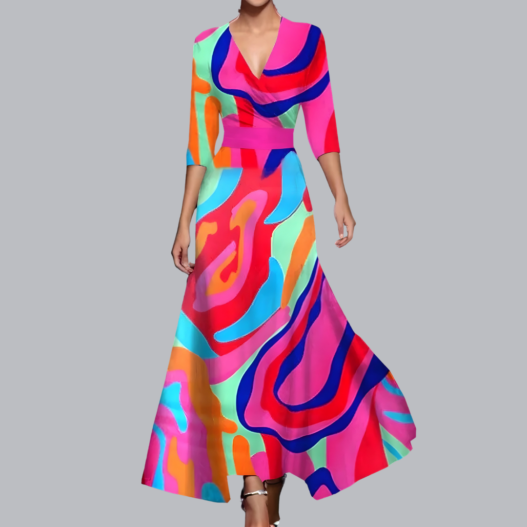 Genevieve | Elegant Floral Dress for Confident Appearances
