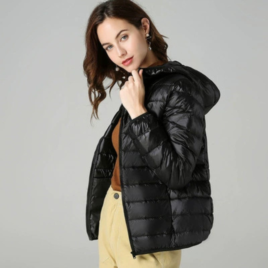 Doloris Lined Mid-Coat | Black