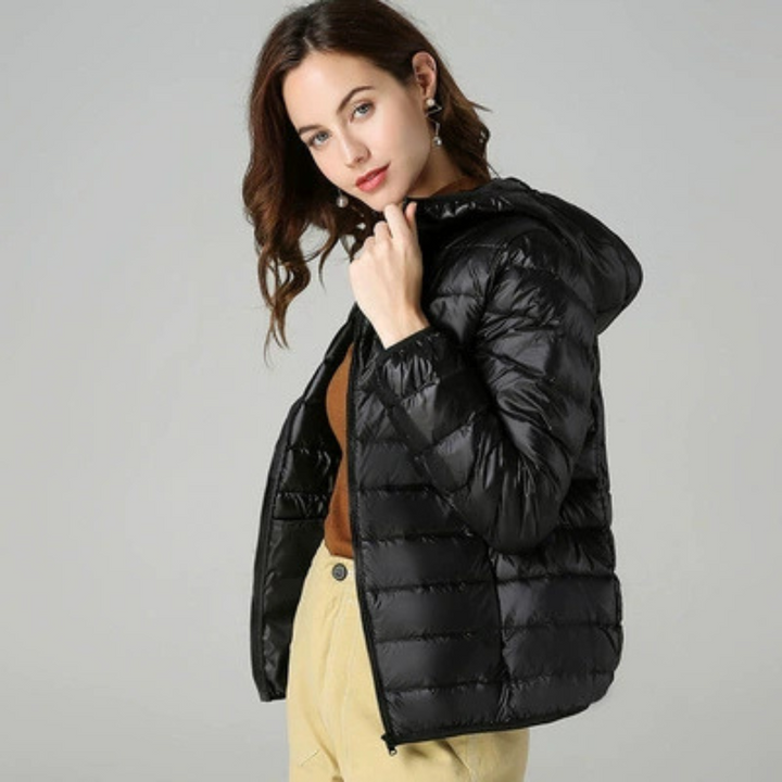 Doloris Lined Mid-Coat | Black