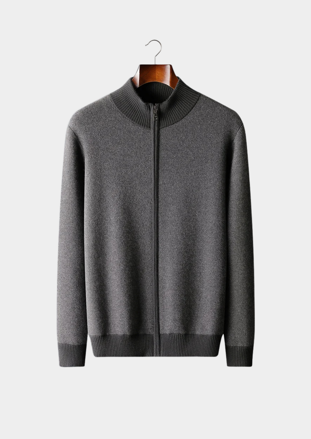 Cashmere Luxury Jacquard Zip Essential