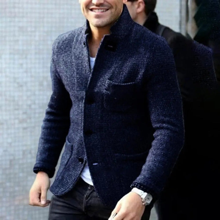 Gino | Refined men's coat with pockets and buttons