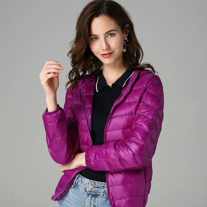 Doloris Lined Mid-Coat | Purple
