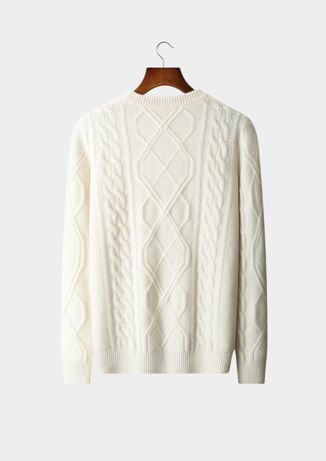 Merino Wool Winter Crewneck Sweater
