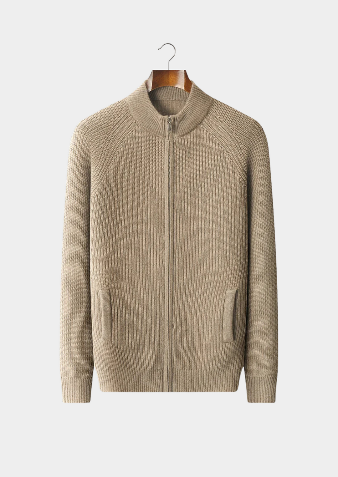 Cashmere Luxury Ribbed Essential Cardigan