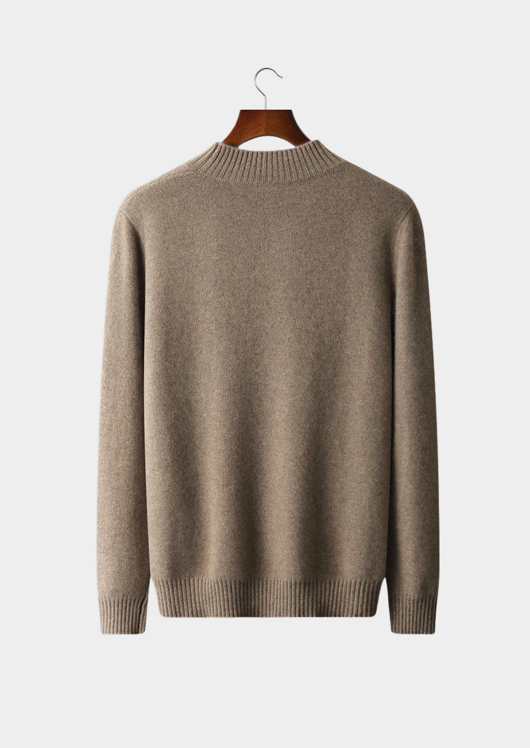 Jacquard Merino Mockneck Pullover