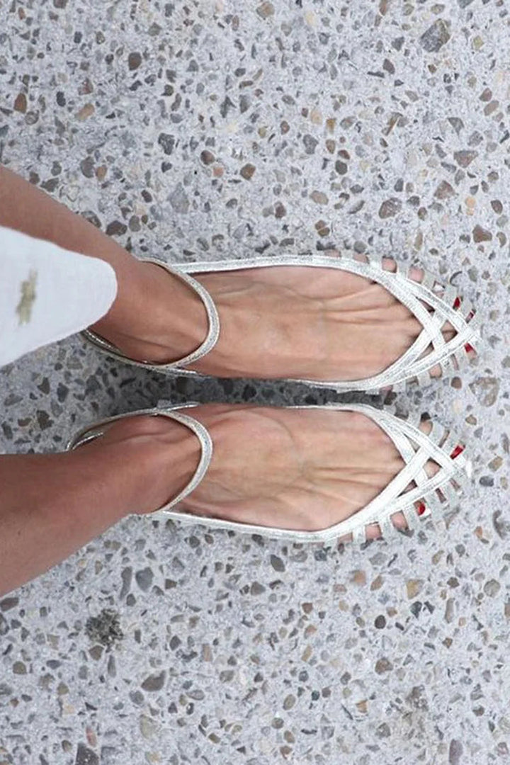 Ivy | Elegant Woven Ballet Flats