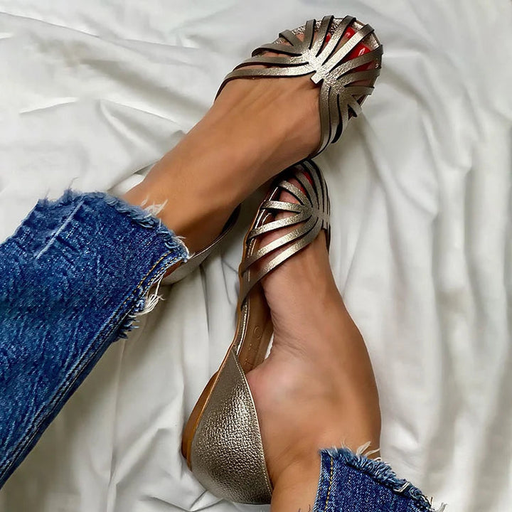 Adele | Elegant Cutout Ballet Flats