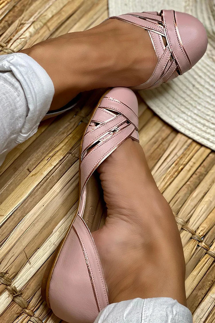 Emilia | Elegant Woven Ballet Flats