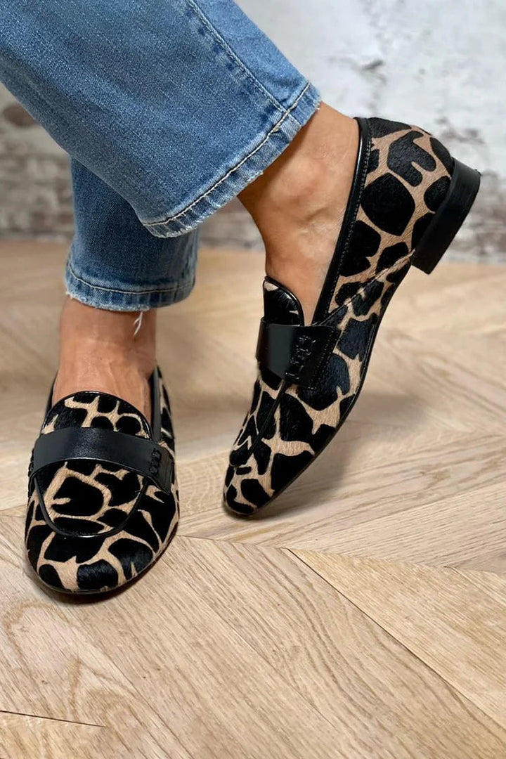 Marcella | Animal Print Moccasins