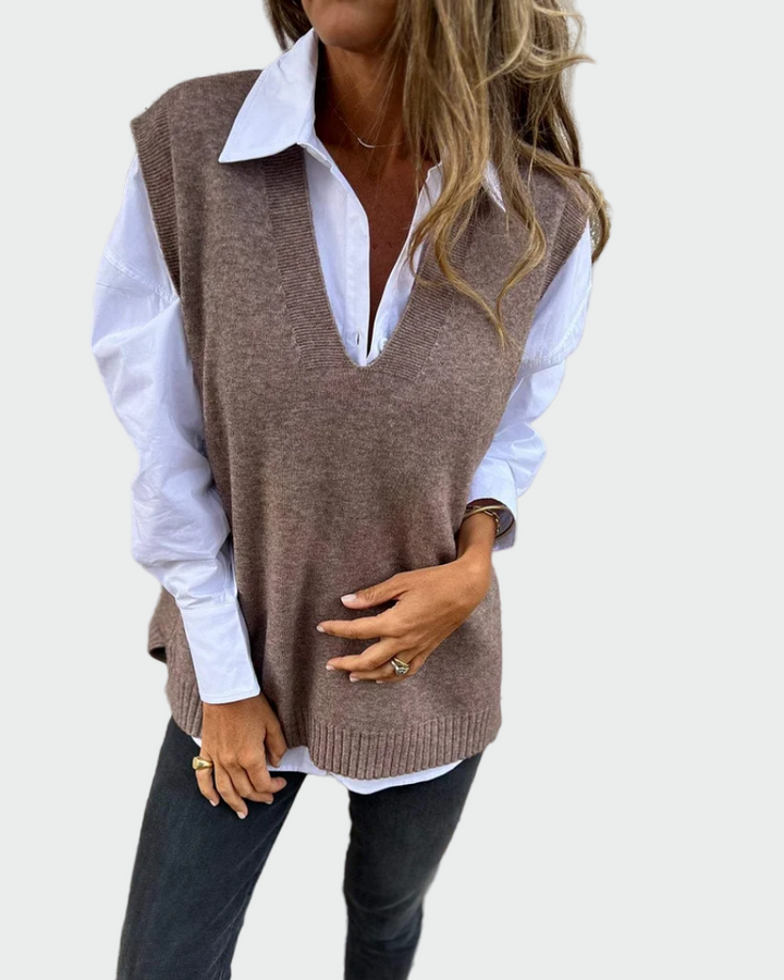 Emma | Cable Knit Vest
