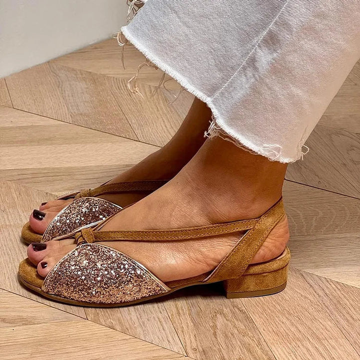 Fabiola | Glitter Strap Sandals
