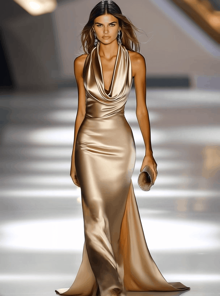 Tara | Satin Maxi Dress