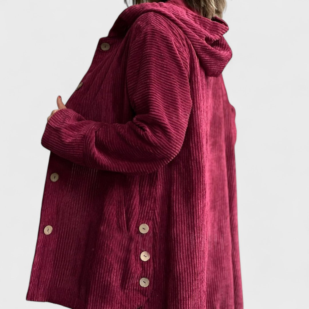 Elara | Corduroy Hooded Jacket