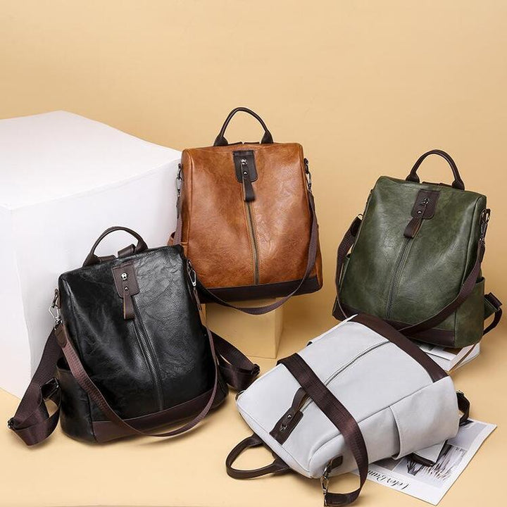 Eva | Stylish and versatile leather backpack with ample capacity