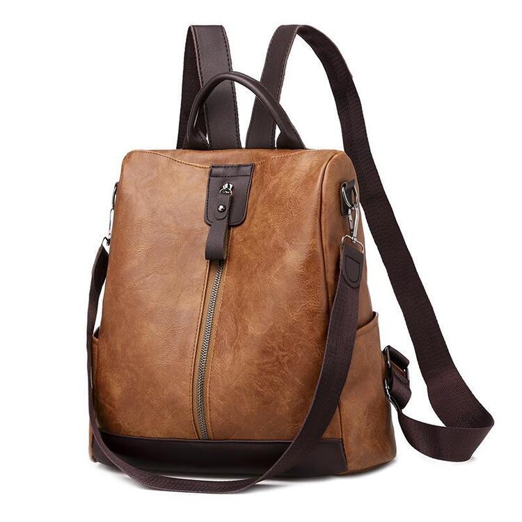 Eva | Stylish and versatile leather backpack with ample capacity