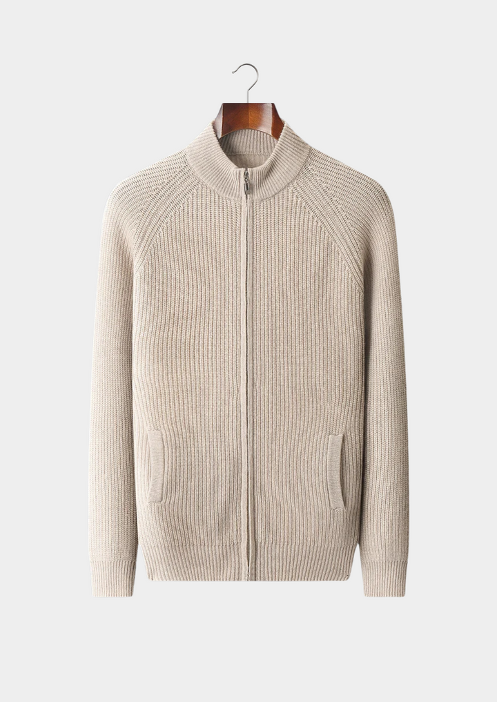 Cashmere Luxury Ribbed Essential Cardigan