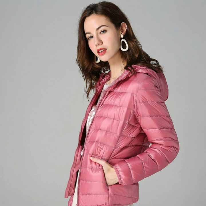 Doloris Lined Mid-Coat | Salmon