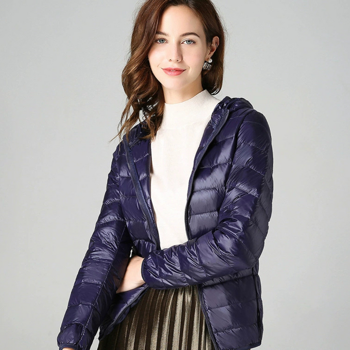 Doloris Lined Mid-Coat  | Dark Blue